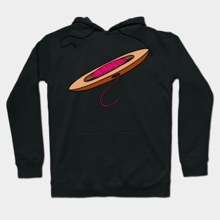 magenta weaving shuttle Hoodie